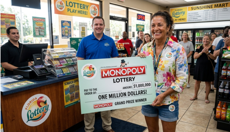 Florida woman wins monopoly lottery