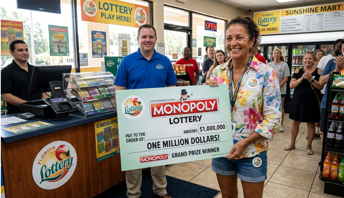 Florida woman wins monopoly lottery